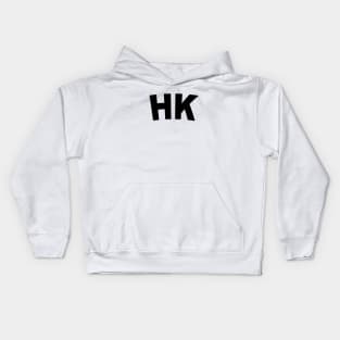 HK Black Bold Kids Hoodie